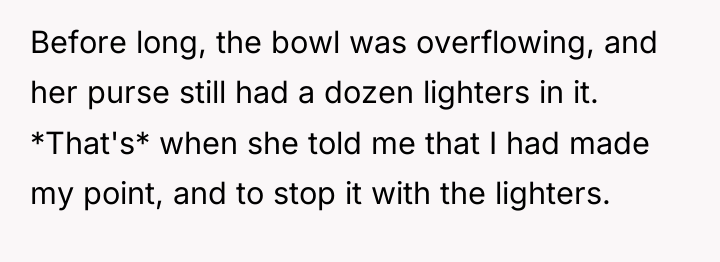 Before long, the bowl was overflowing, and her purse still...