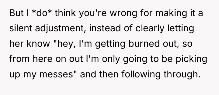 But I *do* think you're wrong for making it a...