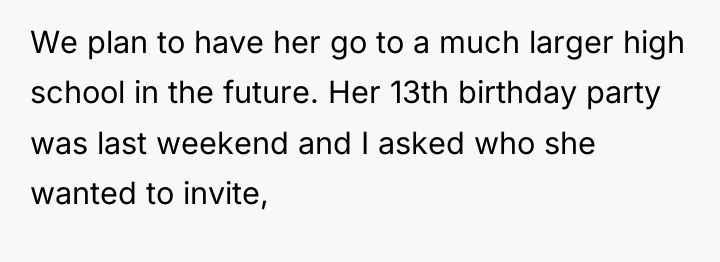 We plan to have her go to a much larger...