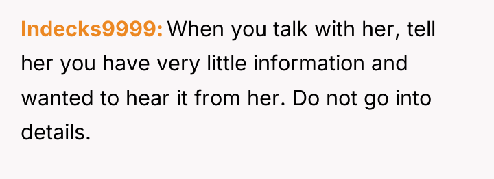 Indecks9999 When you talk with her, tell her you have...