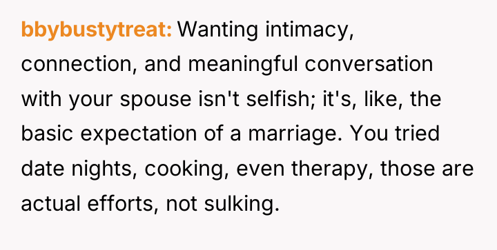 bbybustytreat Wanting intimacy, connection, and meaningful conversation with your spouse...