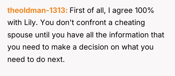 theoldman-1313 First of all, I agree 100% with Lily. You...