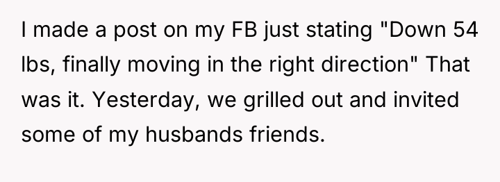 I made a post on my FB just stating "Down...