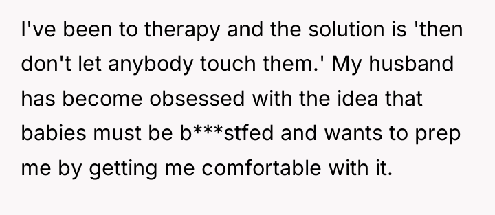 I've been to therapy and the solution is 'then don't...