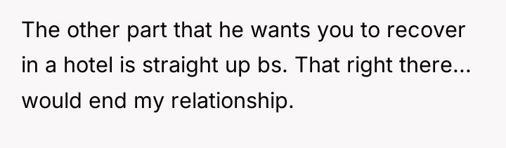 The other part that he wants you to recover in...