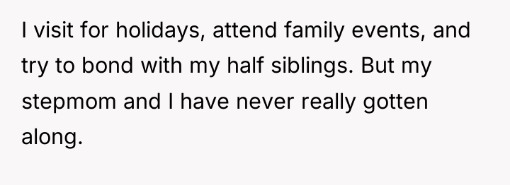 I visit for holidays, attend family events, and try to...
