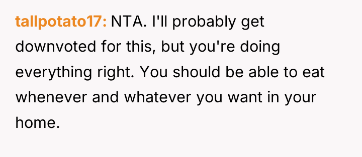tallpotato17 NTA. I'll probably get downvoted for this, but you're...
