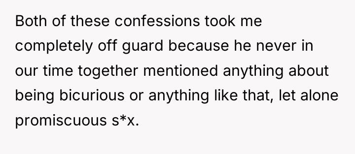 Both of these confessions took me completely off guard because...