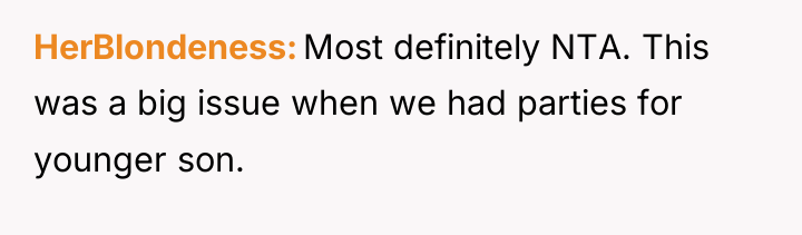 HerBlondeness Most definitely NTA. This was a big issue when...