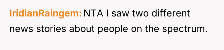 IridianRaingem NTA I saw two different news stories about people...