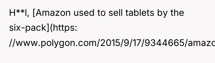 H**l, [Amazon used to sell tablets by the six-pack](https: //www.polygon.com/2015/9/17/9344665/amazons-six-pack-of-50-fire-tablets-is-one-of-the-most-exciting).