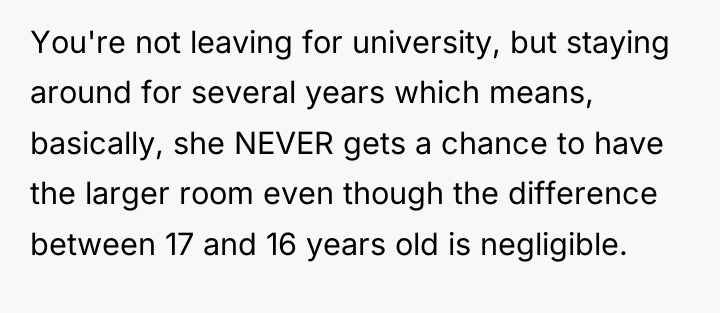 You're not leaving for university, but staying around for several...