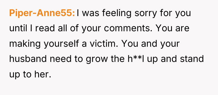Piper-Anne55 I was feeling sorry for you until I read...