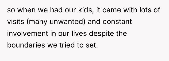 so when we had our kids, it came with lots...