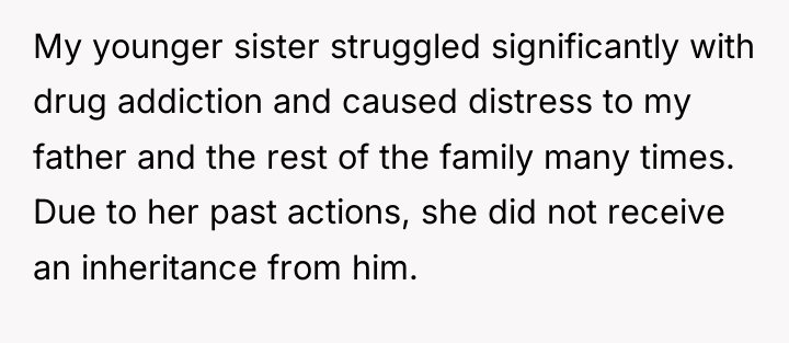 My younger sister struggled significantly with drug addiction and caused...