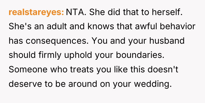 realstareyes NTA. She did that to herself. She's an adult...