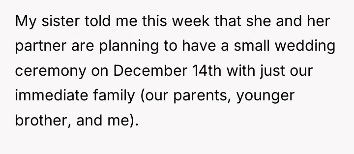 My sister told me this week that she and her...