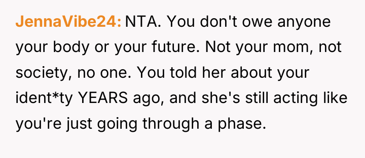 JennaVibe24 NTA. You don't owe anyone your body or your...