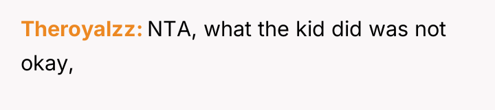 Theroyalzz NTA, what the kid did was not okay,