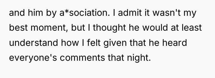and him by a*sociation. I admit it wasn't my best...