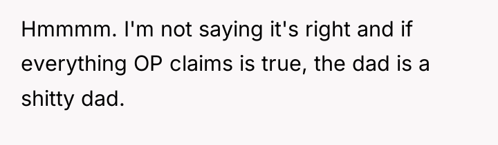 Hmmmm. I'm not saying it's right and if everything OP...