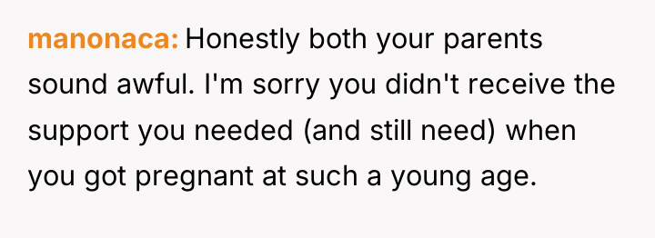 manonaca Honestly both your parents sound awful. I'm sorry you...