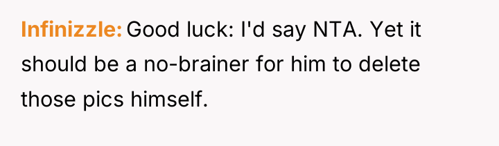 Infinizzle Good luck: I'd say NTA. Yet it should be...