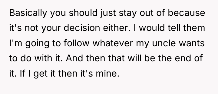 Basically you should just stay out of because it's not...