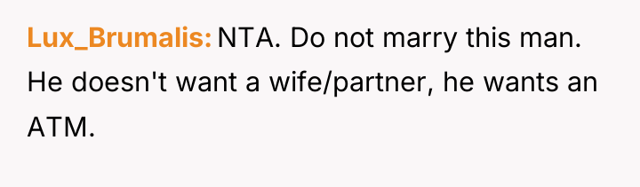 Lux_Brumalis NTA. Do not marry this man. He doesn't want...