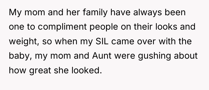 My mom and her family have always been one to...