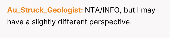 Au_Struck_Geologist NTA/INFO, but I may have a slightly different perspective.