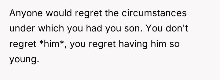 Anyone would regret the circumstances under which you had you...