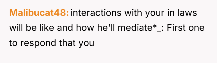 Malibucat48 interactions with your in laws will be like and...