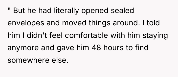 " But he had literally opened sealed envelopes and moved...