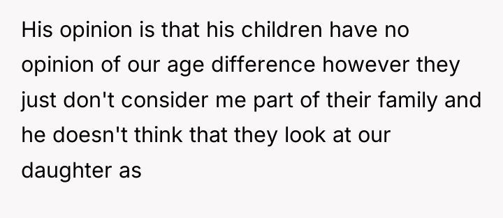 His opinion is that his children have no opinion of...