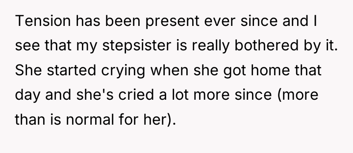 Tension has been present ever since and I see that...
