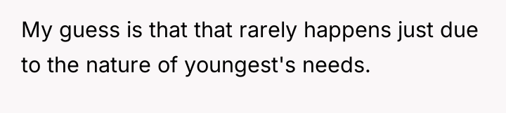 My guess is that that rarely happens just due to...