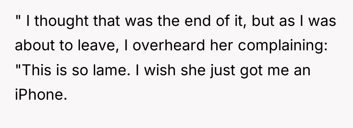 " I thought that was the end of it, but...