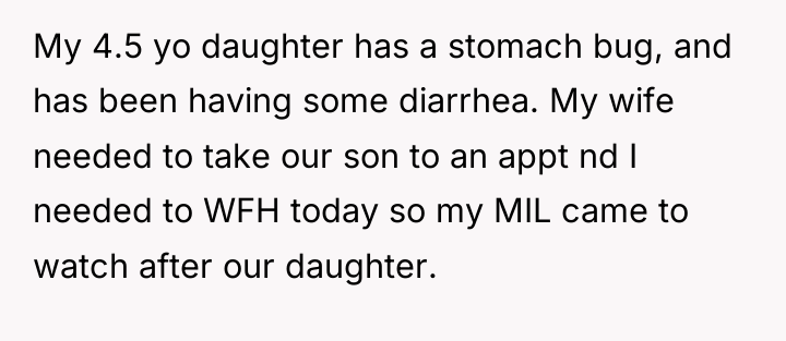 My 4.5 yo daughter has a stomach bug, and has...
