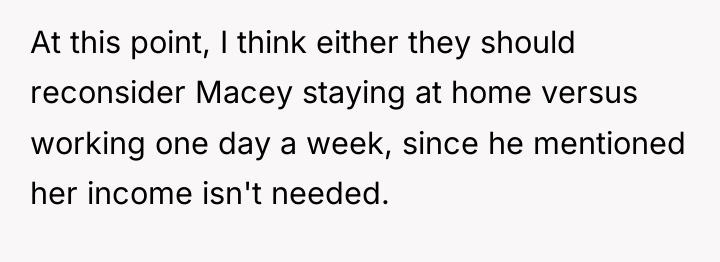 At this point, I think either they should reconsider Macey...