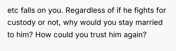 etc falls on you. Regardless of if he fights for...