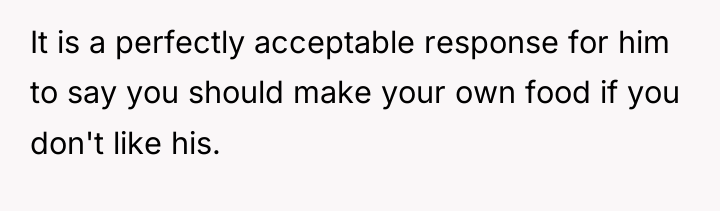 It is a perfectly acceptable response for him to say...
