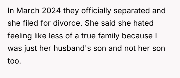 In March 2024 they officially separated and she filed for...
