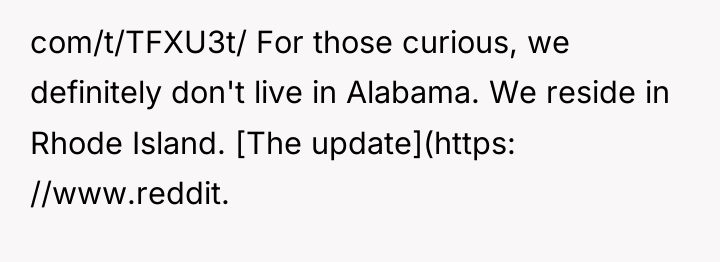 com/t/TFXU3t/ For those curious, we definitely don't live in Alabama....