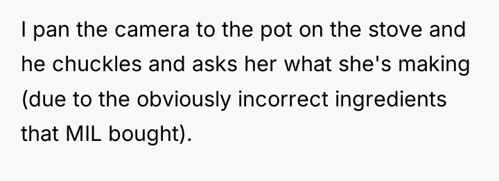 I pan the camera to the pot on the stove...