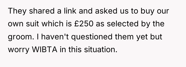 They shared a link and asked us to buy our...
