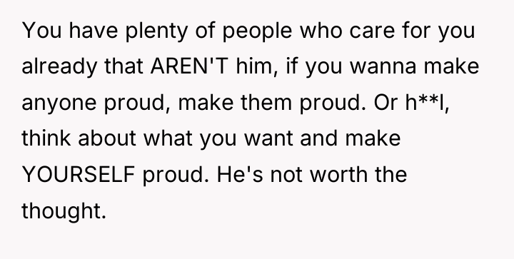You have plenty of people who care for you already...