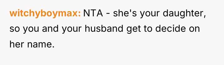 witchyboymax NTA - she's your daughter, so you and your...