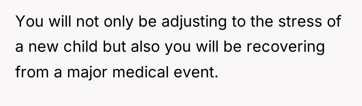 You will not only be adjusting to the stress of...