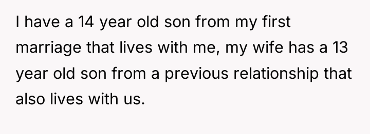 I have a 14 year old son from my first...